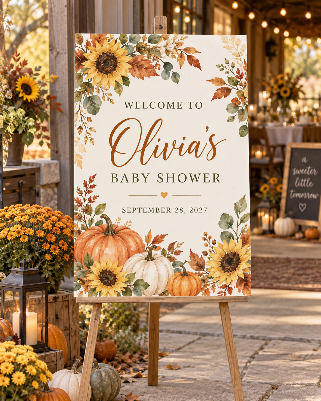 Sunflower Pumpkin example sign